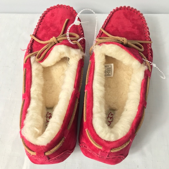 UGG Australia Women Size 12 Suede Fuchsia/Red - Picture 5 of 6